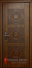 Дверь входная из массива дерева №2