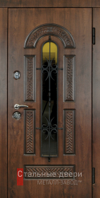 Входные двери МДФ в Можайске «Двери МДФ со стеклом»