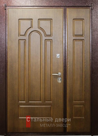 Стальная дверь Входная двухстворчатая дверь с терморазрывом №2 с отделкой МДФ ПВХ